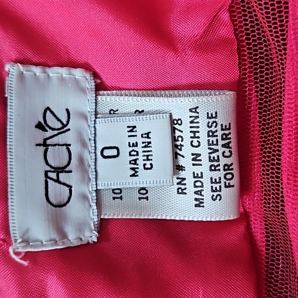 Cache dark pink high-low flowy elegant long dress-0 - Picture 6 of 9